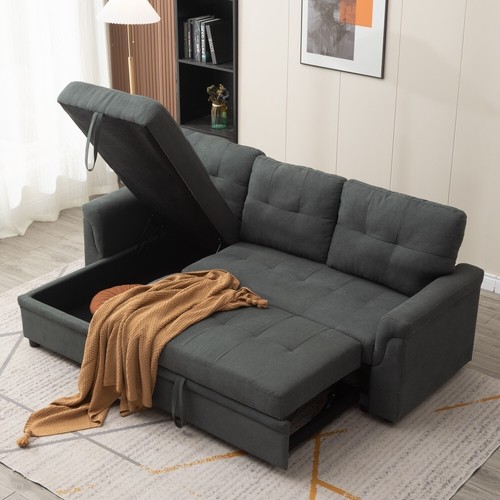 Grey fabric seater - fabric,