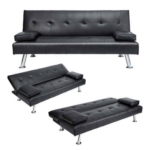 Sofa bed faux - sofa, leather