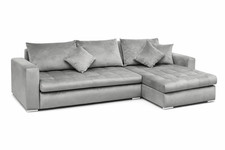 4 Seater Grey Velvet Luxurious
