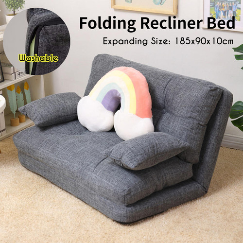 185cm double fabric sofa bed - 185cm,