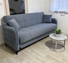 Grey Chesterfield Sofa Bed 3