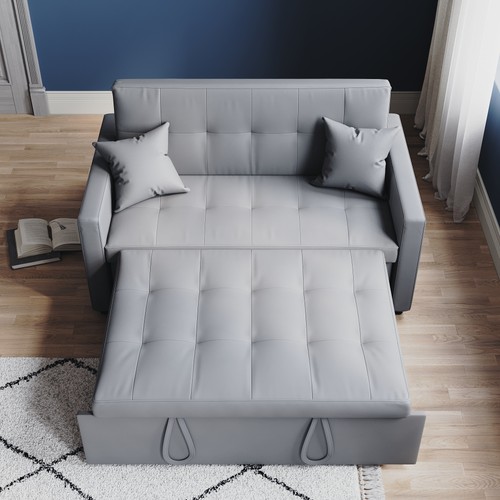 Sofa bed grey seater living - grey, 2