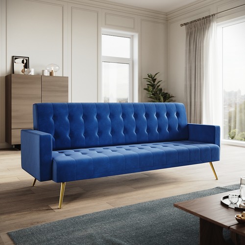 Luxury velvet blue - blue, 3
