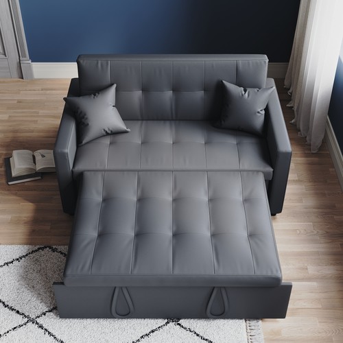 Sofa bed dark grey seater - bed, 2