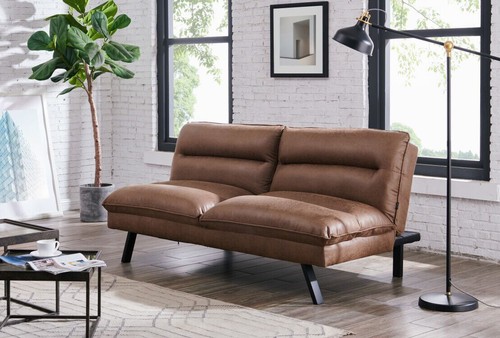 Air leather sofa bed - sofa,